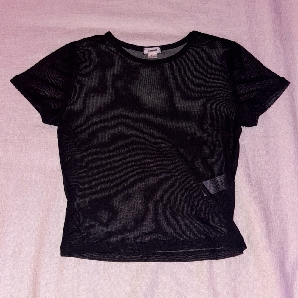 Garage Mesh Short Sleeve Top